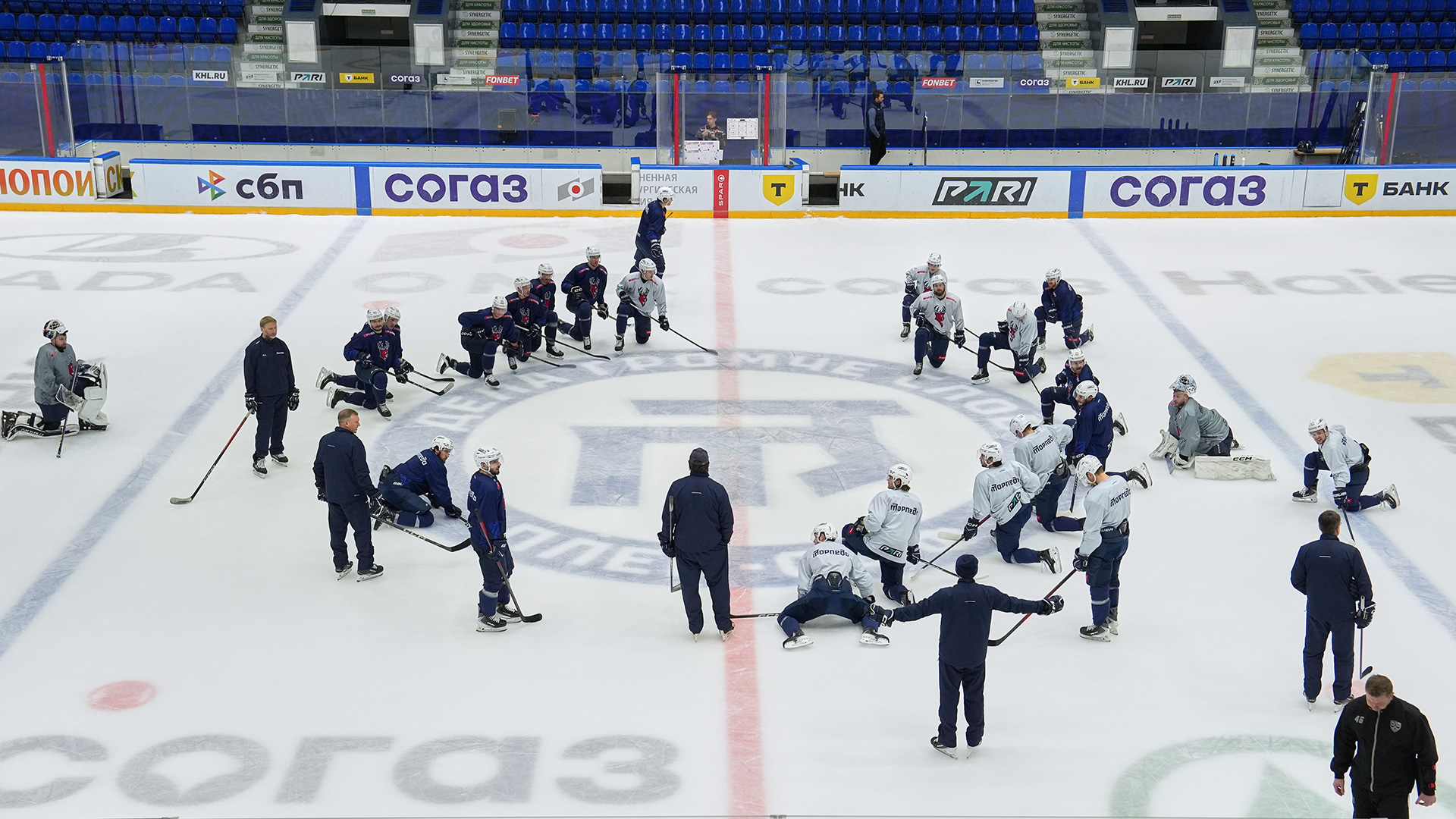 Тренировка перед отправлением в Магнитогорск