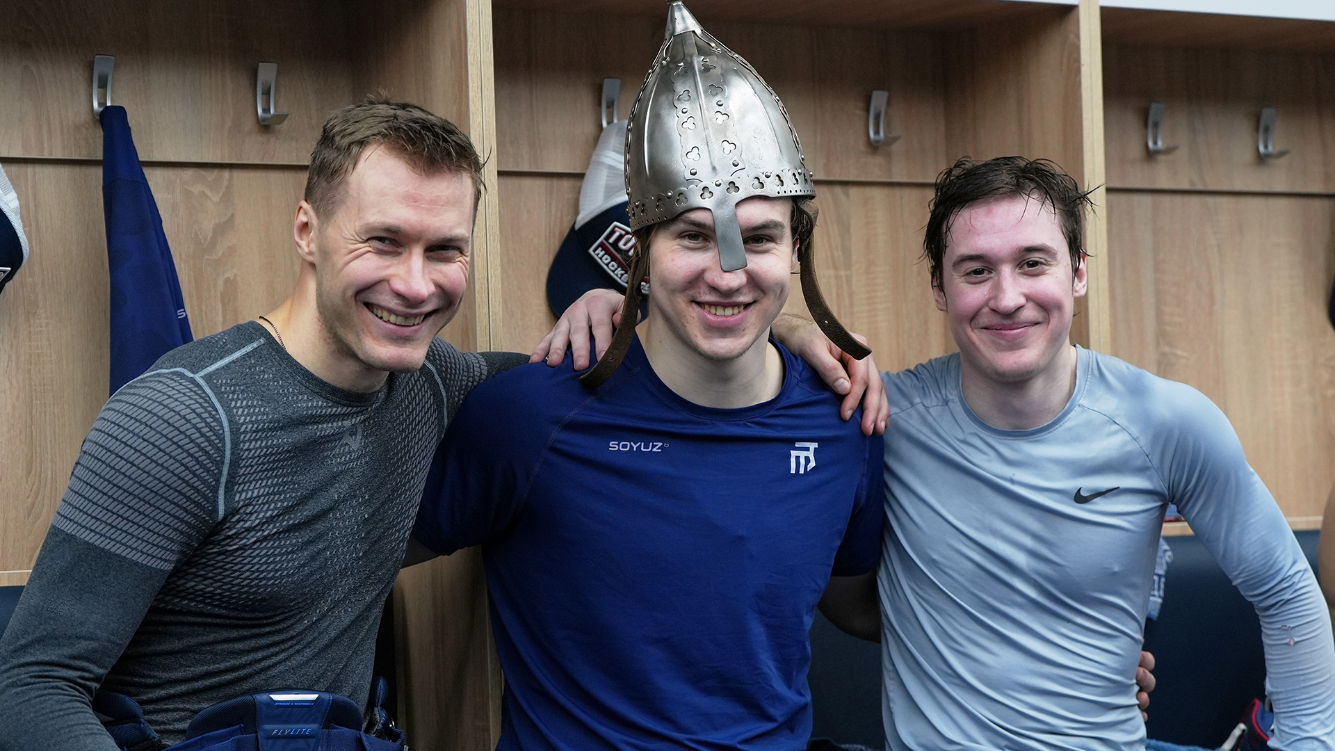 Победная раздевалка после матча с «Нефтехимиком»